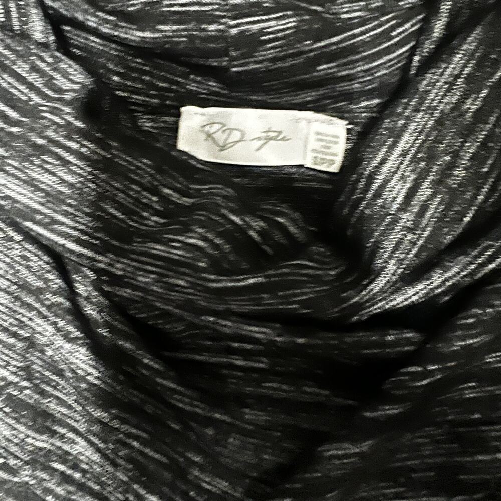 RD Style Stitch Fix Space Dye Cowl Neck Midi Dress In Charcoal Gray SZ S - Picture 3 of 6